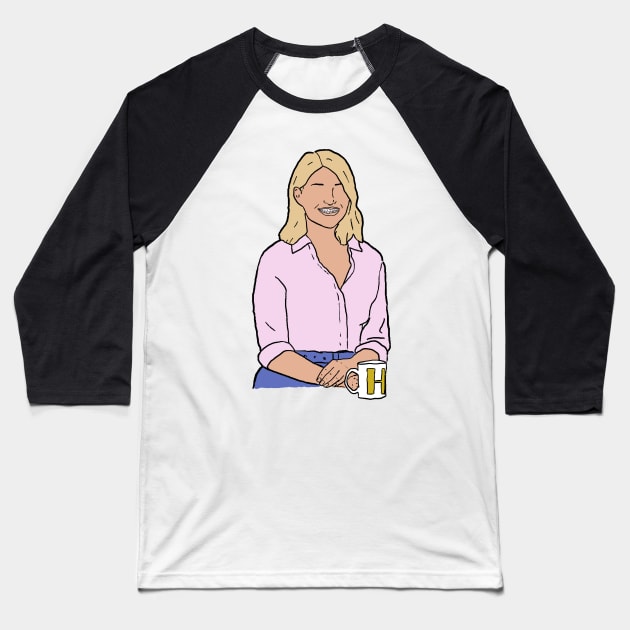 Holly Willoughby Baseball T-Shirt by CaptainHuck41